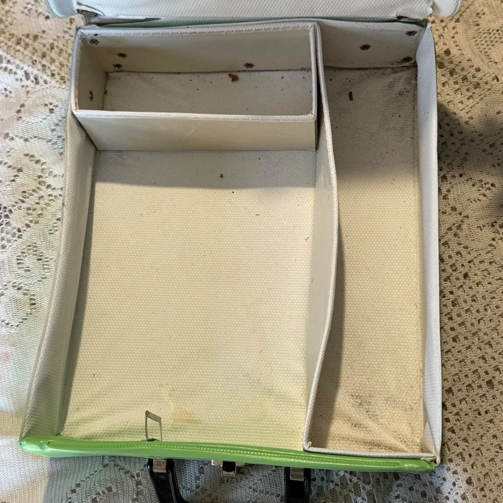 Vintage Barbie Doll Case Mattel 1969‎ Blue Green Carrying Storage Container